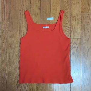 Red crop top (madewell)